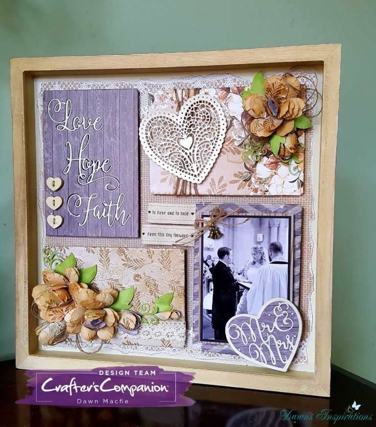 Memory Box Frame Sara’s Rustic Wedding Collection Dawn's Inspirations