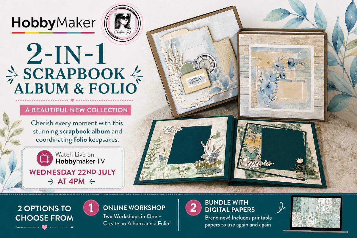 2-in-1 Scrapbook Album & Folio