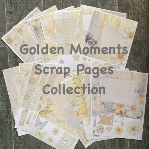  Golden Moments Scrap Pages Download Papers