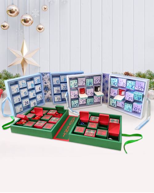 Handmade Fill Your Own Christmas Advent Calendar created with Dawn's Inspirations online workshop tutorial.